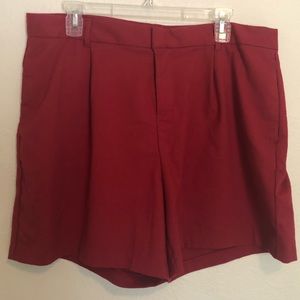 Old navy high waisted red shorts 14